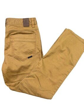 prAna Bridger Slim Fit Pants 32x30 Tan Organic Cotton Stretch Chino Casual Men